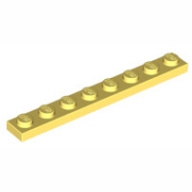 Lego destička 1x8, světle žlutá jasná (6248761)